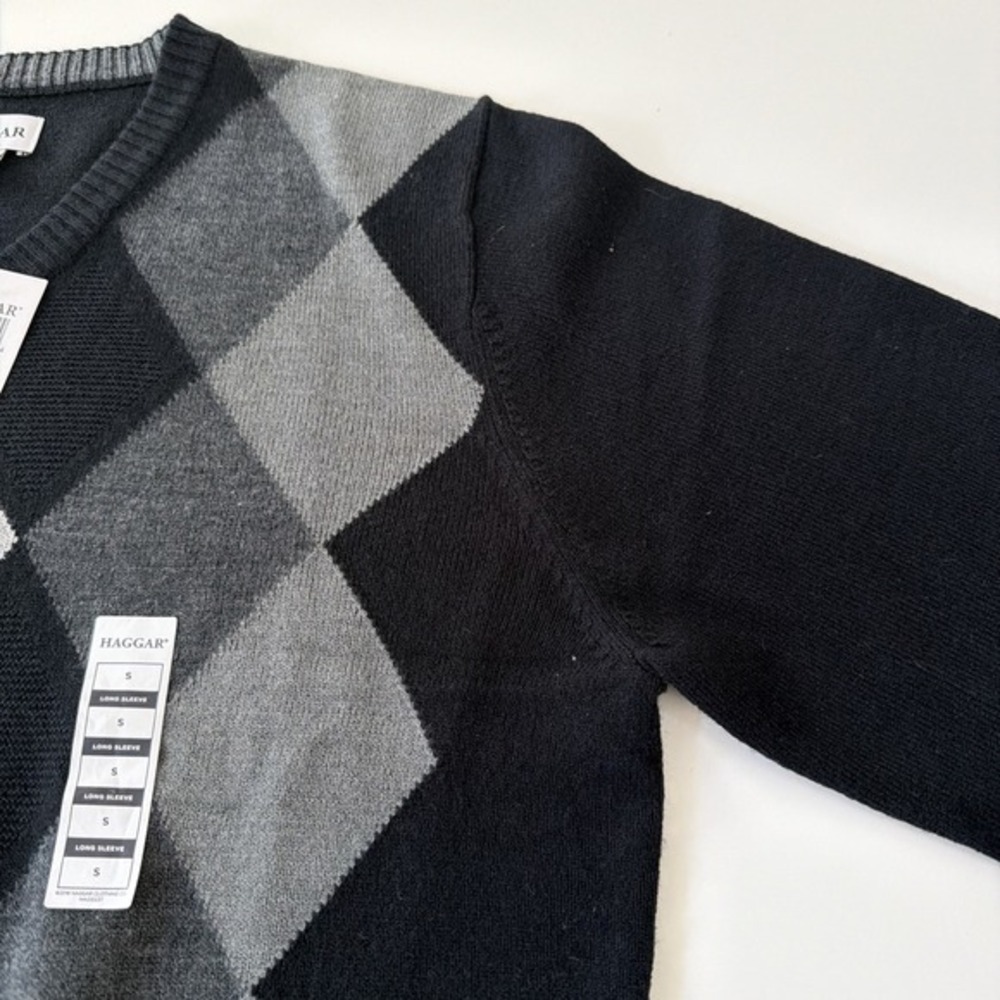 Haggar Men's Argyle Sweater S NWT 75.00. 762 - Picture 7 of 13